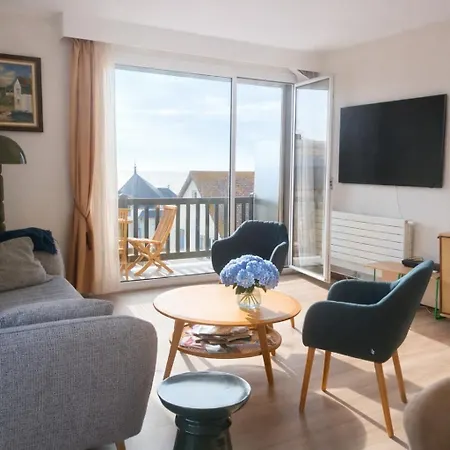 Escapade, Familial Vue - Balcon Lägenhet Blonville-sur-Mer